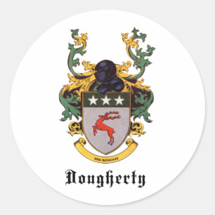 Dougherty Coat of Arms Classic Round Sticker