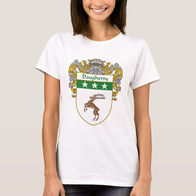 Dougherty Coat of Arms (Mantled) T-Shirt (Front)