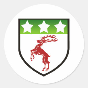 DOUGHERTY SHIELD CLASSIC ROUND STICKER