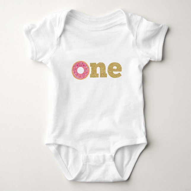 Doughnut 1st Birthday Bodysuit (Front)