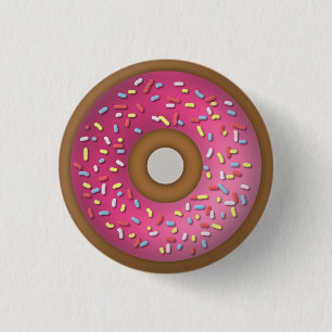 Doughnut 3 Cm Round Badge