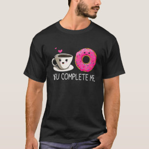 Doughnut And Coffee Funny Doughnut Lover Couple Va T-Shirt