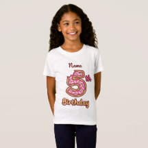 Doughnut Baby 5th birthday t-shirt