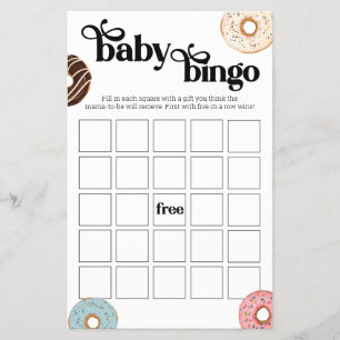 Doughnut Baby Bingo Game Flyer