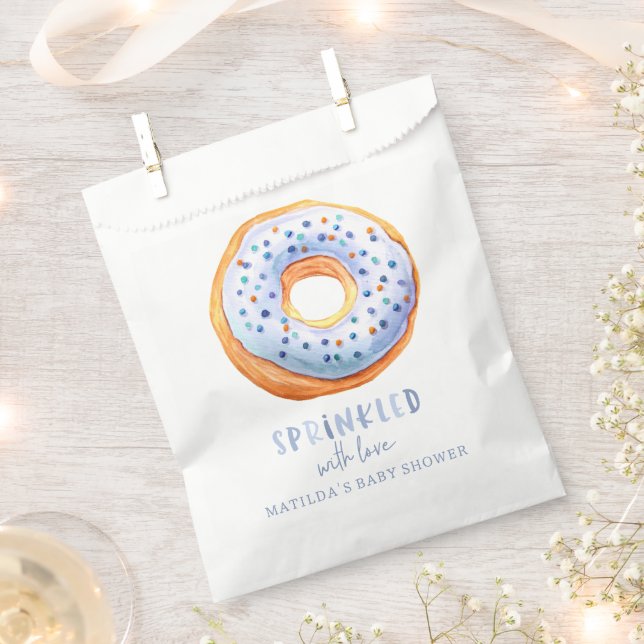 doughnut baby shower blue cute elegant party favour bags (Clipped)
