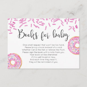 Doughnut baby shower girl book request insert