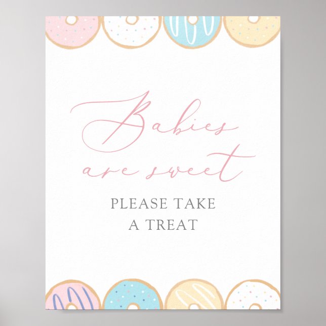 Doughnut Baby Sprinkle Babies are Sweet Take a Tre Poster (Front)