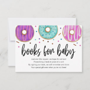 Doughnut Baby Sprinkle Books for Baby Card