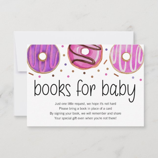 Doughnut Baby Sprinkle Books for Baby Card (Front)