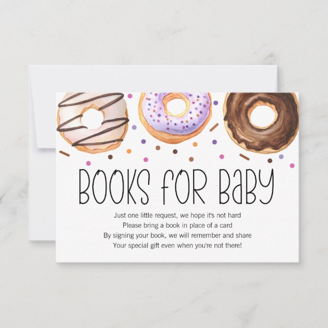 Doughnut Baby Sprinkle Books for Baby Card (Front)