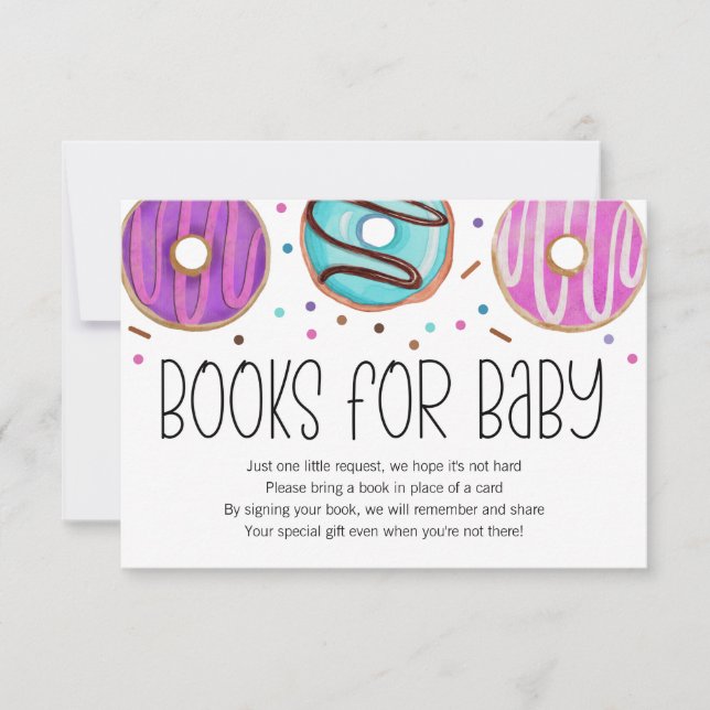Doughnut Baby Sprinkle Books for Baby Card (Front)