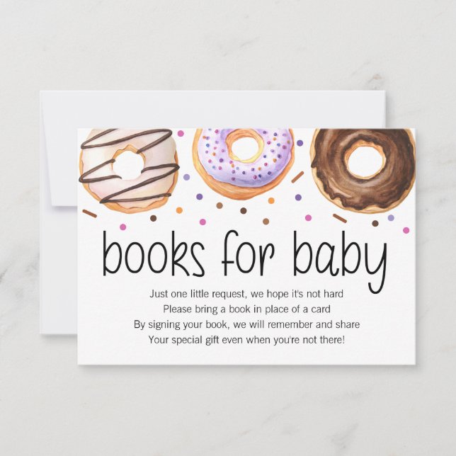 Doughnut Baby Sprinkle Books for Baby Card (Front)