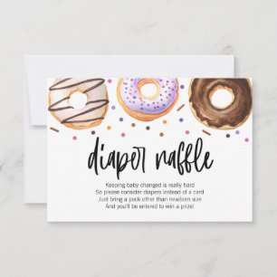Doughnut Baby Sprinkle Diaper Raffle Card