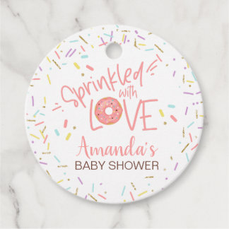 Doughnut Baby Sprinkle Favour Tag