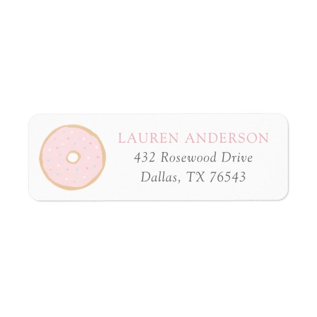 Doughnut Baby Sprinkle Return Address (Front)