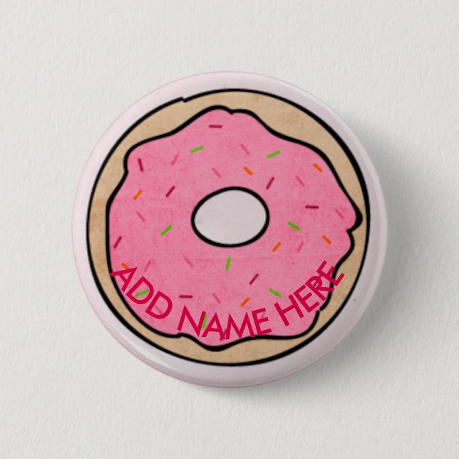Doughnut Back to School, Backpack or Hat Pins butt (Front)