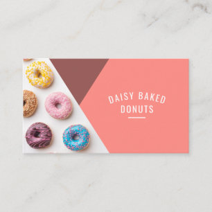 Doughnut Bakery Sweets Chef Desserts Business Card