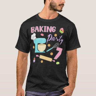 Doughnut Baking Birthday Cupcake Slumber Pajama Pa T-Shirt