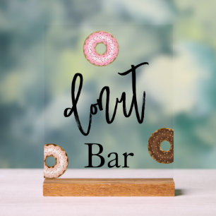 Doughnut bar wedding Acrylic sign