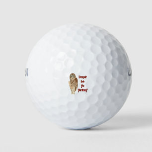 Doughnut be fo ferious owl golf balls