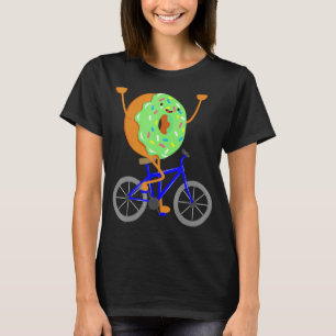 Doughnut Bike Wheels Bicycle Cyclist Food  Cycling T-Shirt