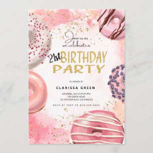 Doughnut Birthday Invitation