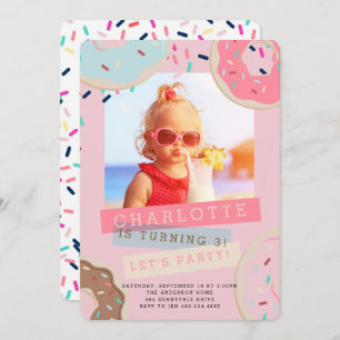 Doughnut Birthday Invitation - Doughnut Miss This