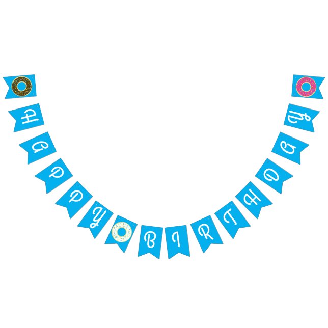 Doughnut Birthday Party Bunting (All)