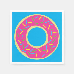 Doughnut Birthday Party Napkin