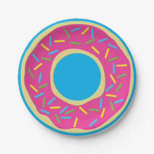 Doughnut Birthday Party Paper Plate