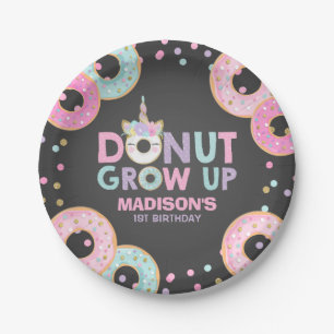 Doughnut Birthday Party Paper Plate Doughnut &