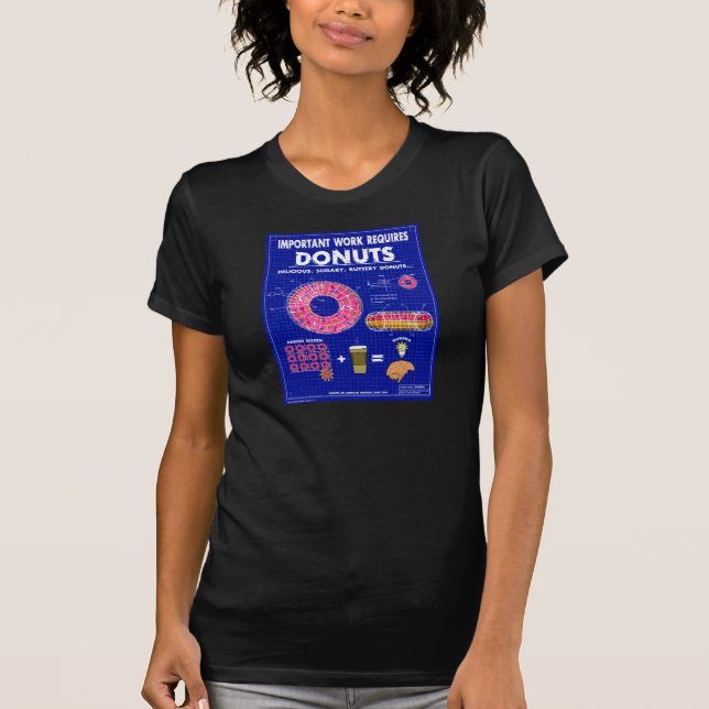 Doughnut Blueprint T-Shirt (Front)