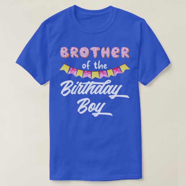 Doughnut Brother Of The Birthday Boy T-Shirt (Design Front)