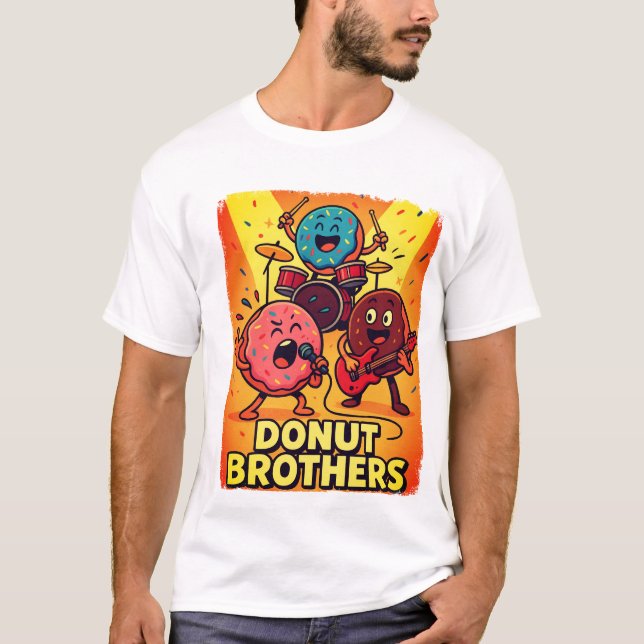 Doughnut Brothers Rock Band T-Shirt (Front)