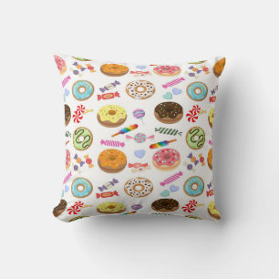 doughnut & candy cushion