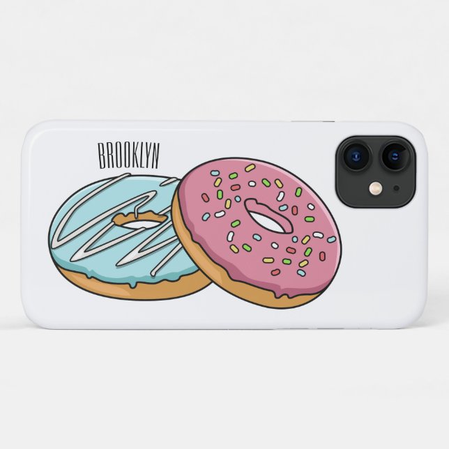 Doughnut cartoon illustration  Case-Mate iPhone case (Back (Horizontal))