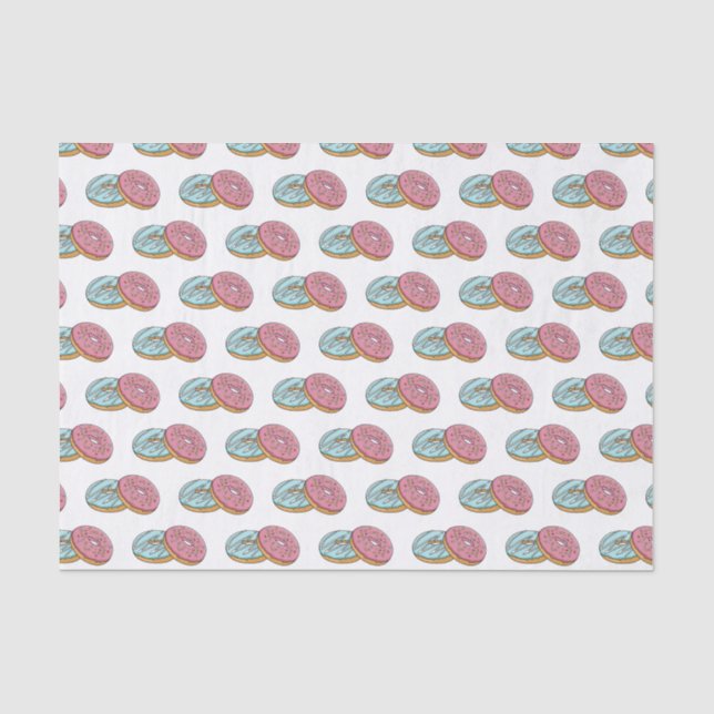 Doughnut cartoon illustration tissue paper (Front)