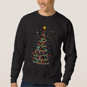 Doughnut Christmas Tree Doughnut Dessert Party Fas Sweatshirt