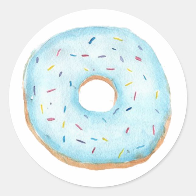 Doughnut Classic Round Sticker (Front)