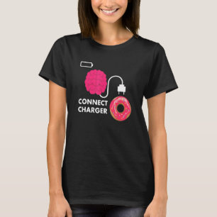 Doughnut Connect Charger Doughnut Empty Battery T-Shirt