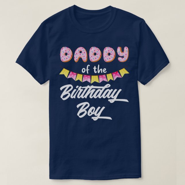 Doughnut Daddy Of The Birthday Boy T-Shirt (Design Front)