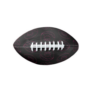 Doughnut Dark Pink Contour Glazed Doughnut Food Lo American Football