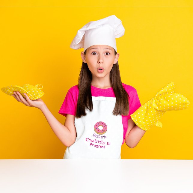 Doughnut Disturb Creativity in Progress Standard Apron (Creator Uploaded)