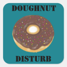 Doughnut do not disturb sticker