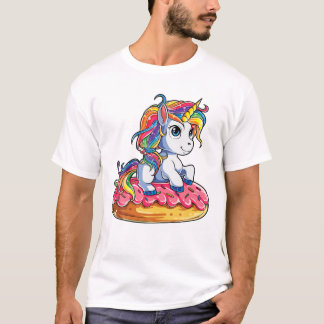 Doughnut Doughnicorn Squad Rainbow T-Shirt