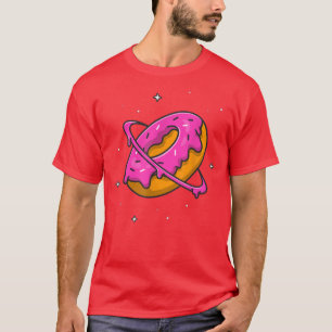 Doughnut Doughnut planet Saturn Planet Astronomy S T-Shirt
