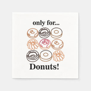 Doughnut Doughnut Sweet Birthday Party Napkin
