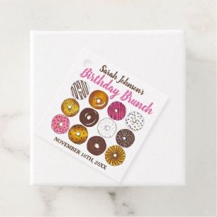 Doughnut Doughnuts Birthday Party Brunch Bake Sale Favour Tags