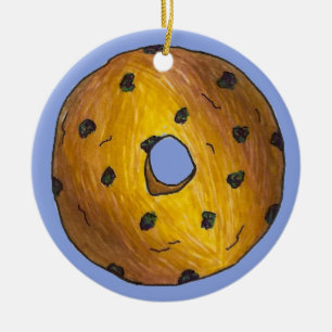 Doughnut Dozen Blueberry Cake Doughnut Pastry Ceramic Tree Decoration