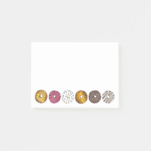 Doughnut Dozen Doughnuts Breakfast Junk Food Foodi Post-it Notes